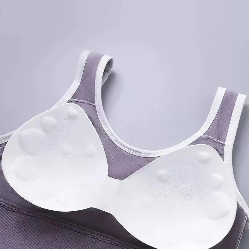 Seamless Sports Bra with Deep U-Shaped Pad - Free size / Purple - All Products - Activewear - 12 - 2024