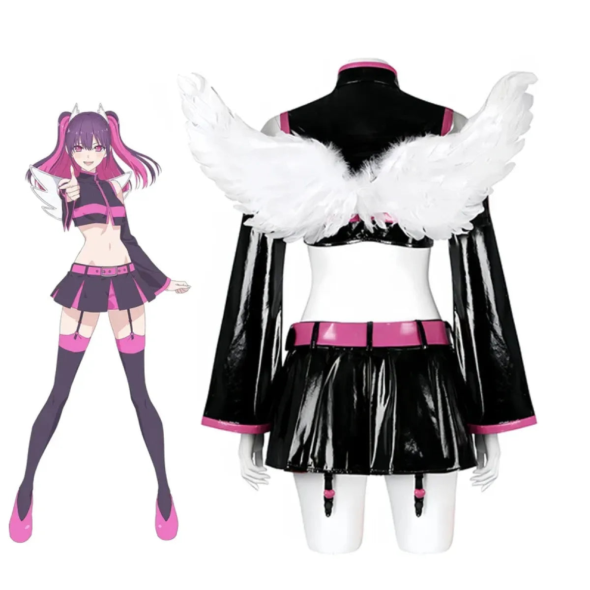 2.5D Seduction Miriella Cosplay Costume with Wings – Full Set - Anime - Cosplay - 3
