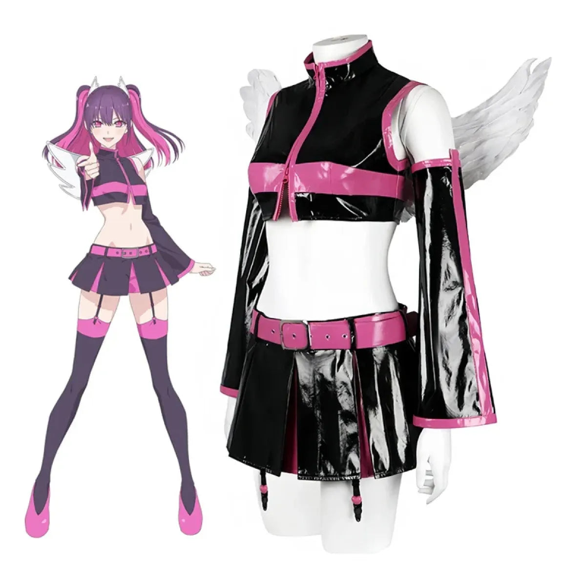 2.5D Seduction Miriella Cosplay Costume with Wings – Full Set - Anime - Cosplay - 2