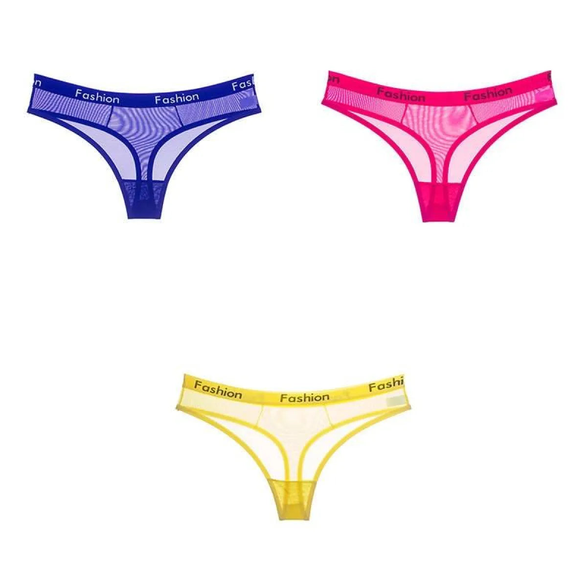 Set Of 3 See-Through Sports Thongs - Women’s Clothing & Accessories - 13