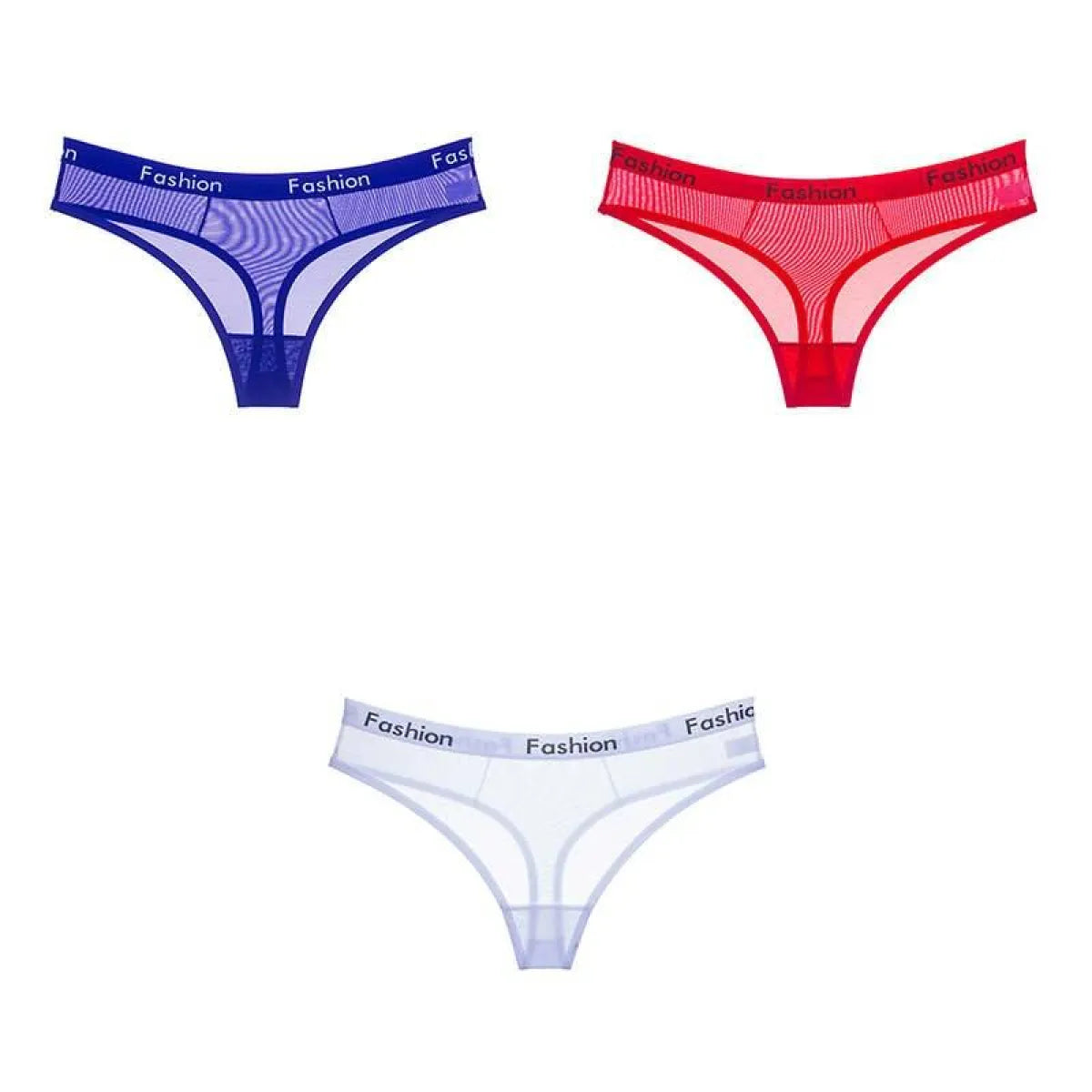 Set Of 3 See-Through Sports Thongs - Women’s Clothing & Accessories - 15