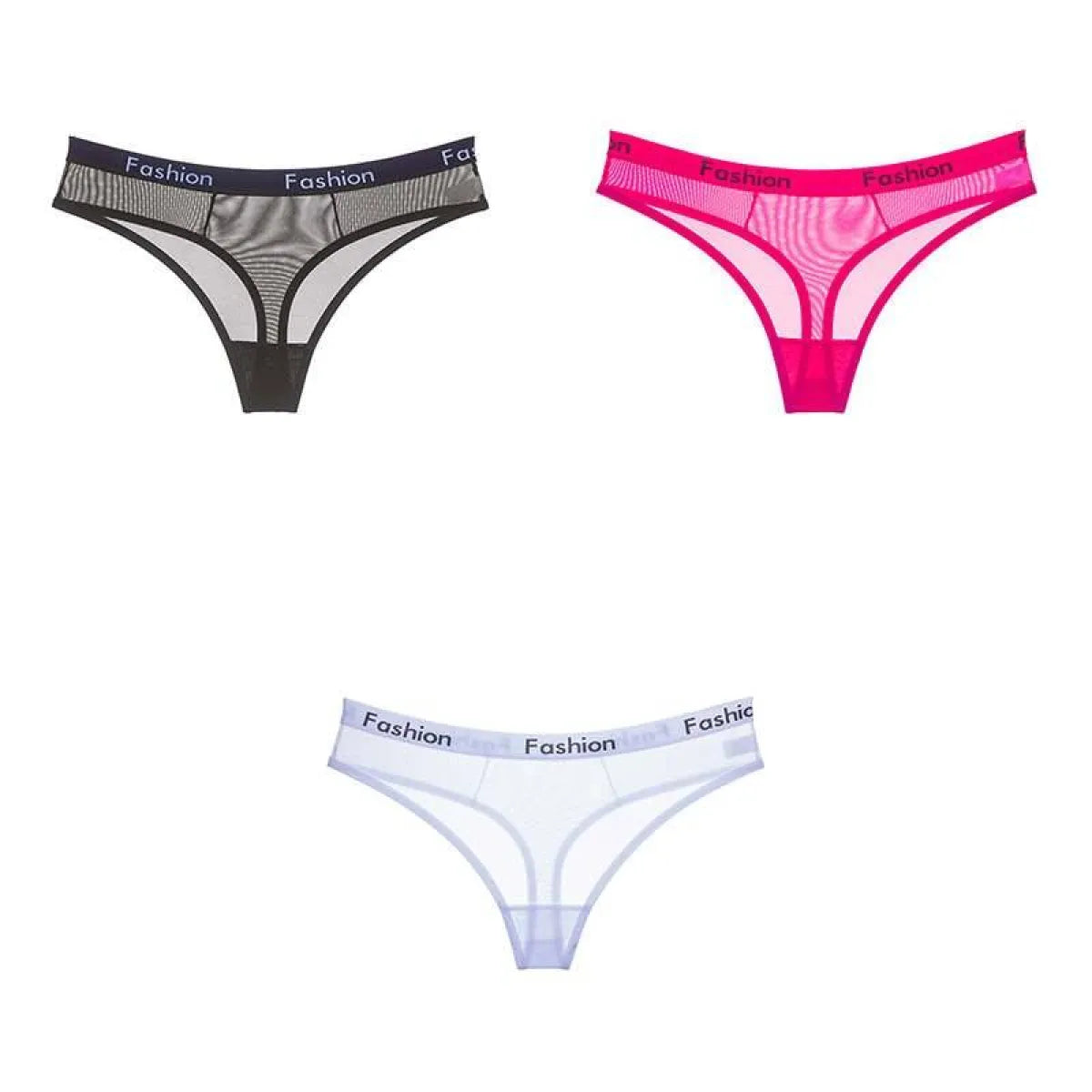 Set Of 3 See-Through Sports Thongs - Women’s Clothing & Accessories - 27
