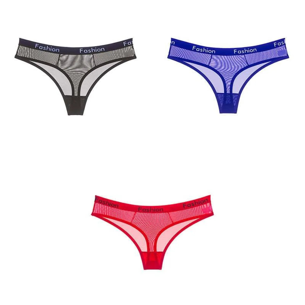 Set Of 3 See-Through Sports Thongs - Women’s Clothing & Accessories - 29