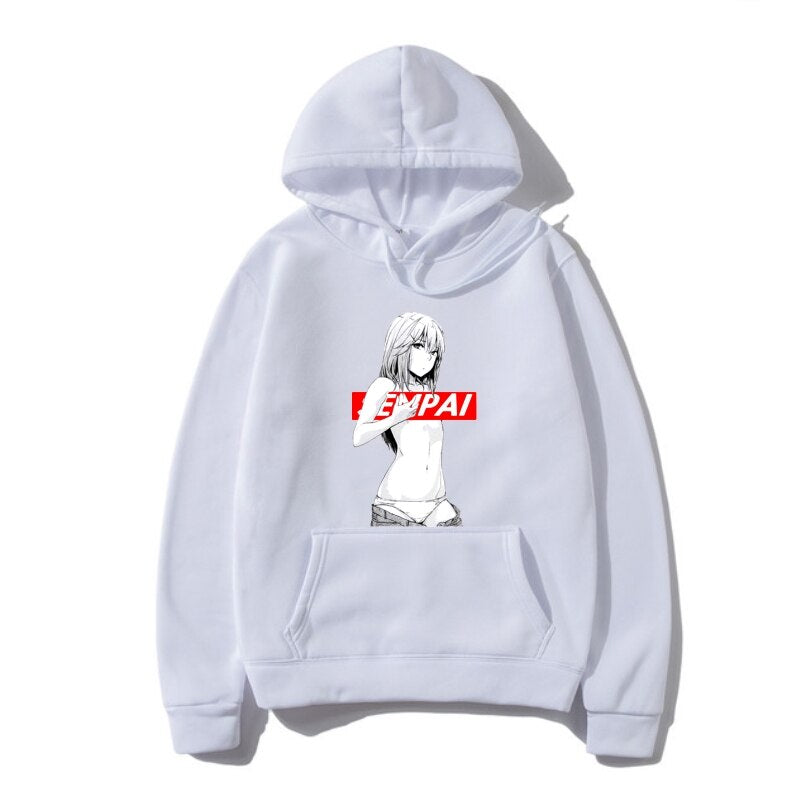 Unisex Senpai Hoodies - White / S - Women’s Clothing & Accessories - Pants - 10 - 2024