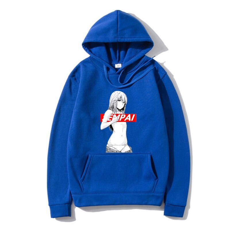 Unisex Senpai Hoodies - Blue / S - Women’s Clothing & Accessories - Pants - 18 - 2024