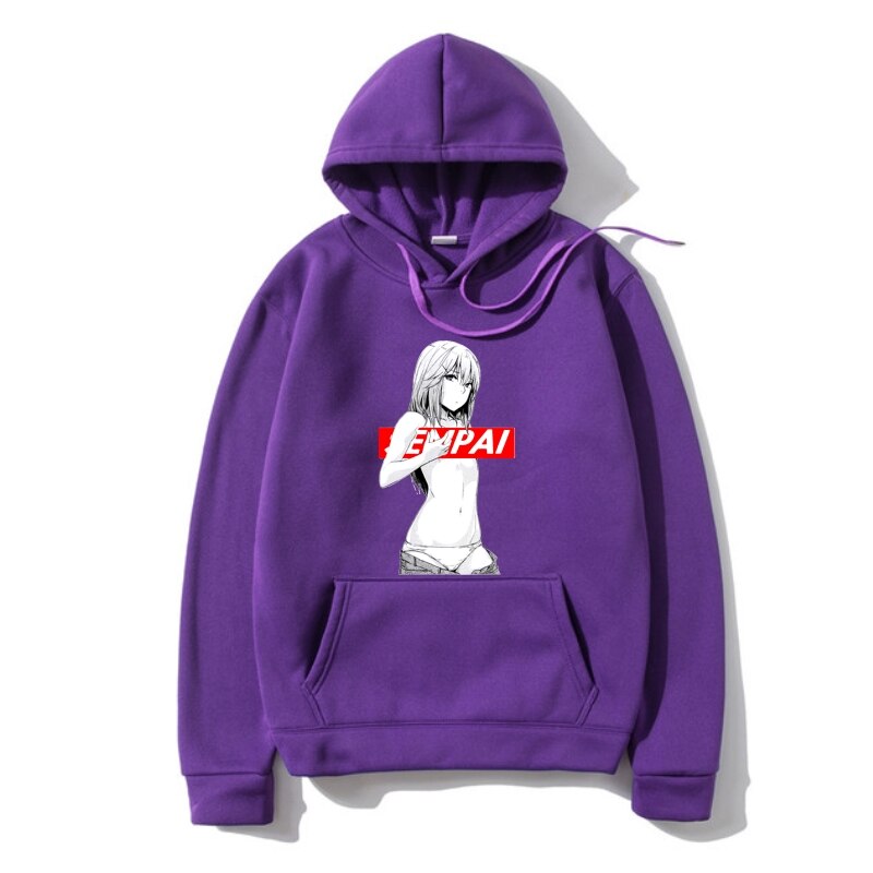 Unisex Senpai Hoodies - Purple / S - Women’s Clothing & Accessories - Pants - 9 - 2024