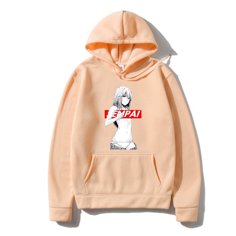 Unisex Senpai Hoodies - Khaki / S - Women’s Clothing & Accessories - Pants - 14 - 2024