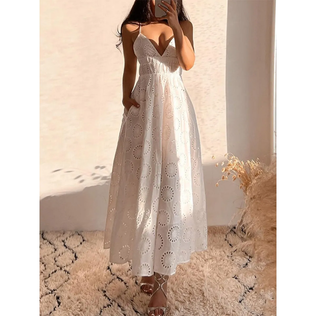 Sexy Backless Lace Dress - All Dresses - 1