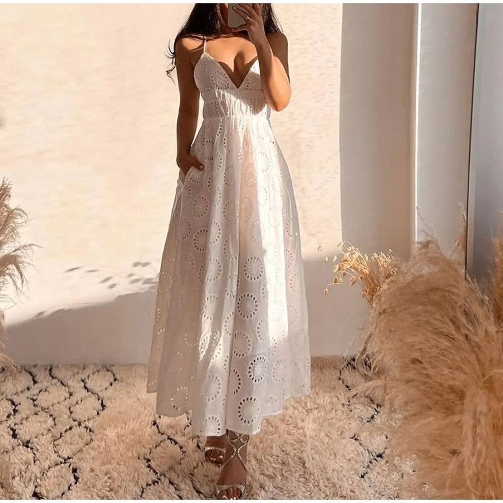 Sexy Backless Lace Dress - All Dresses - 10