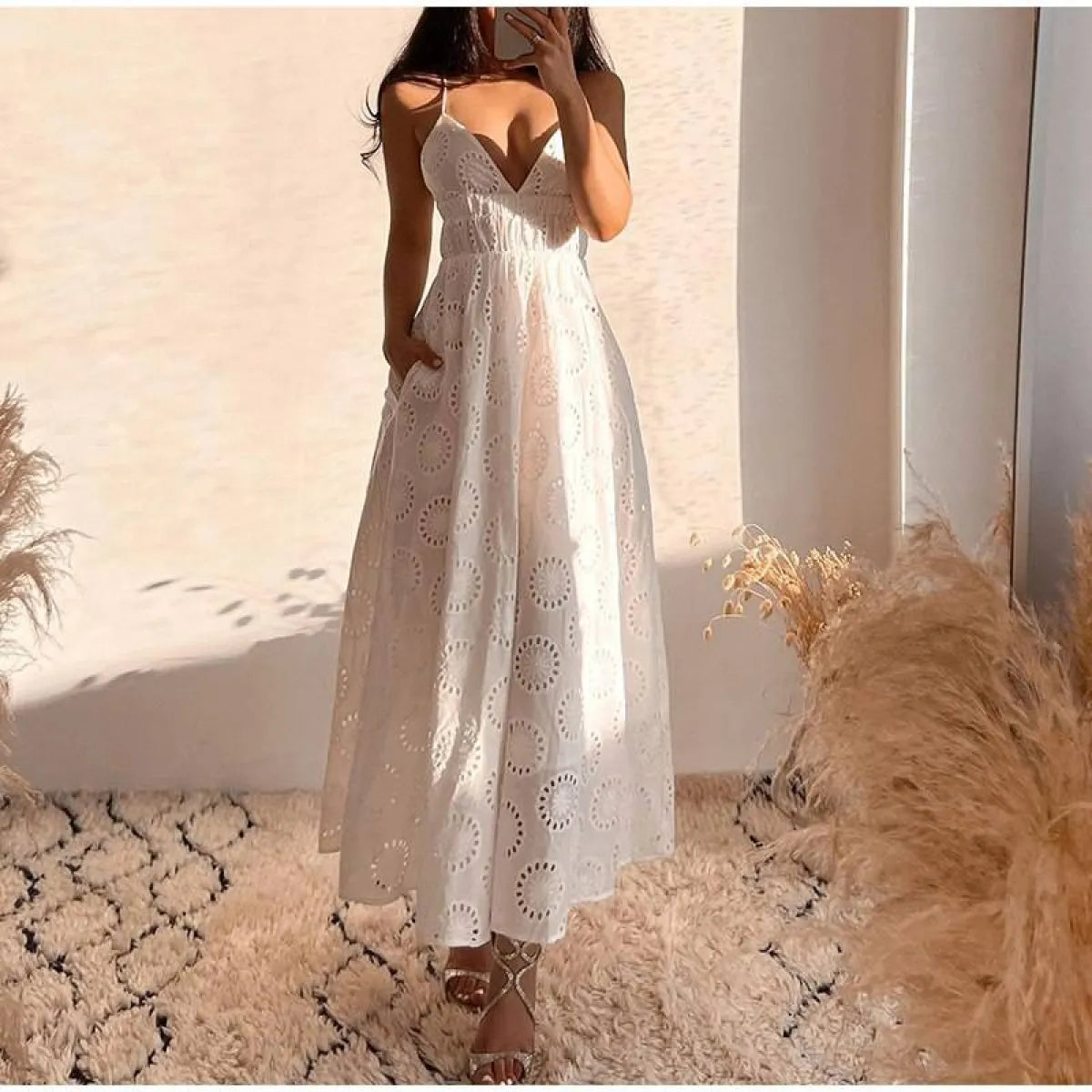 Sexy Backless Lace Dress - All Dresses - 10