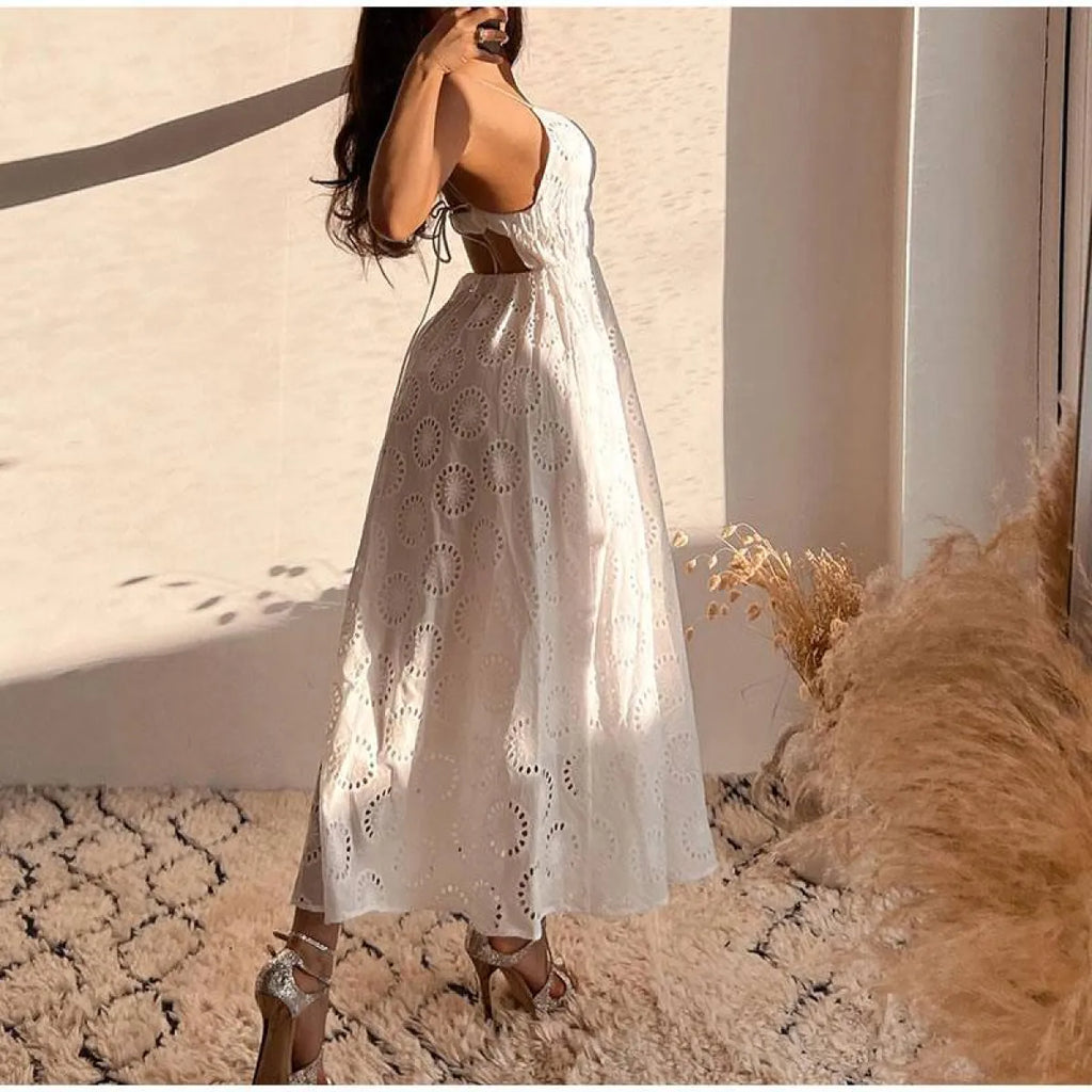 Sexy Backless Lace Dress - All Dresses - 11