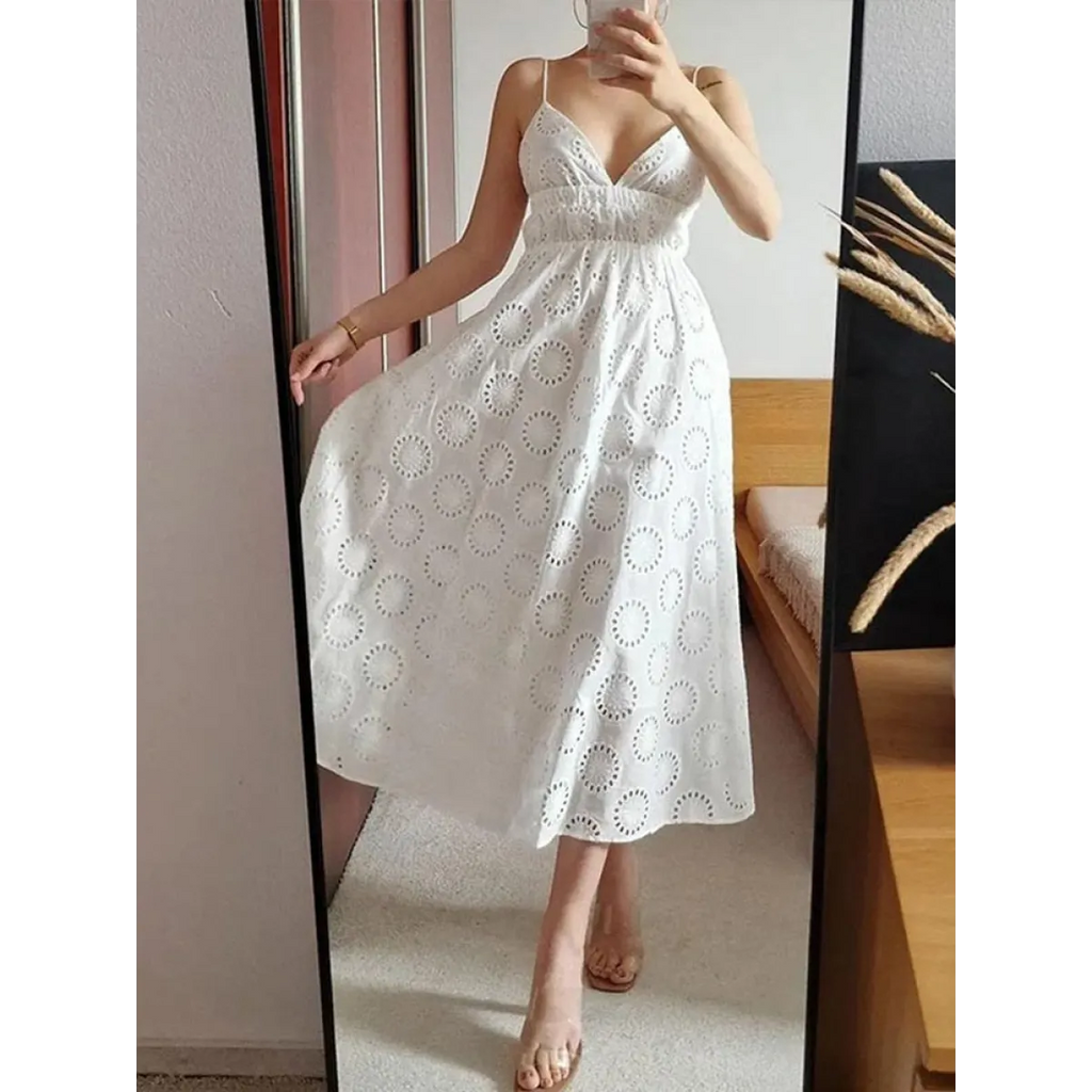 Sexy Backless Lace Dress - All Dresses - 16