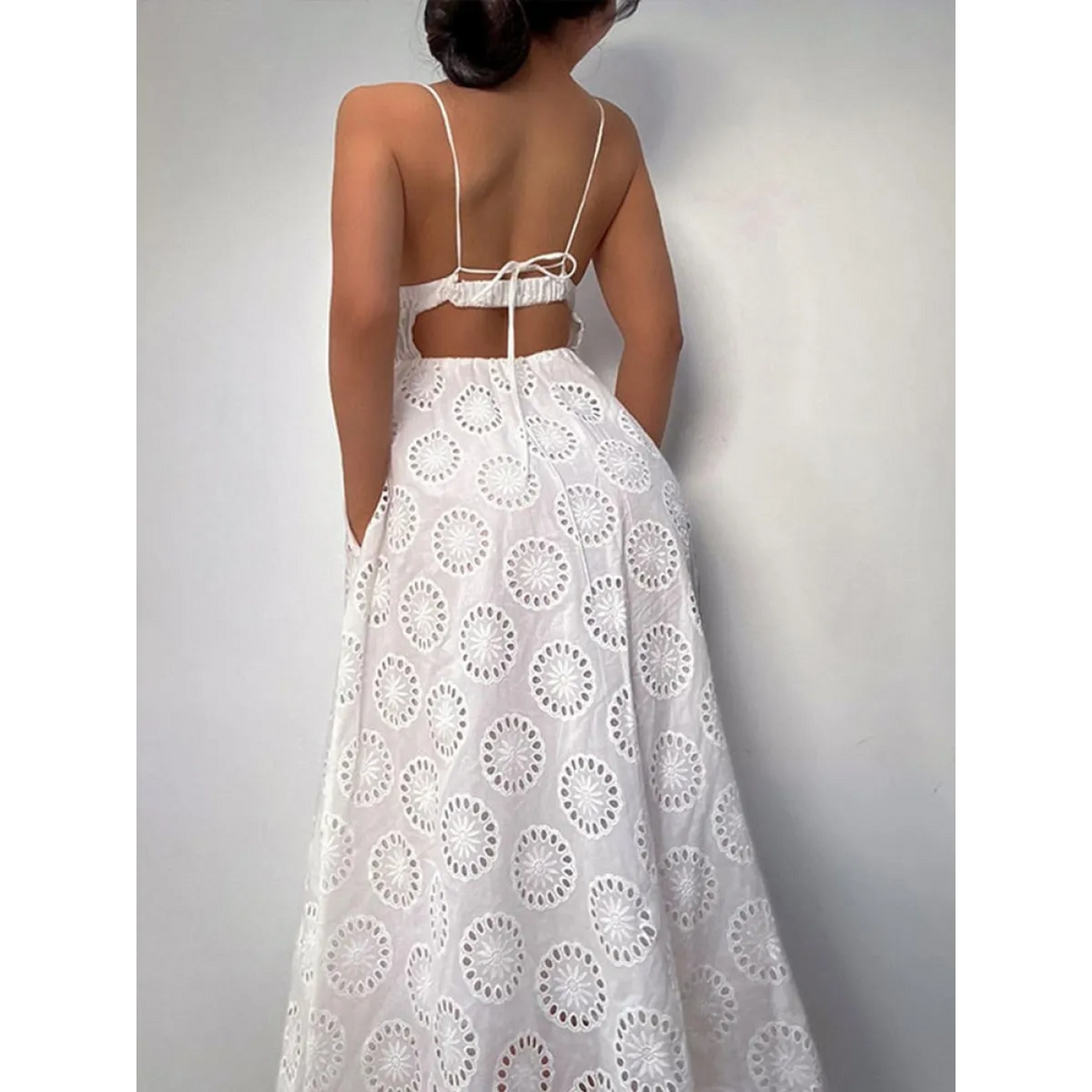 Sexy Backless Lace Dress - All Dresses - 3