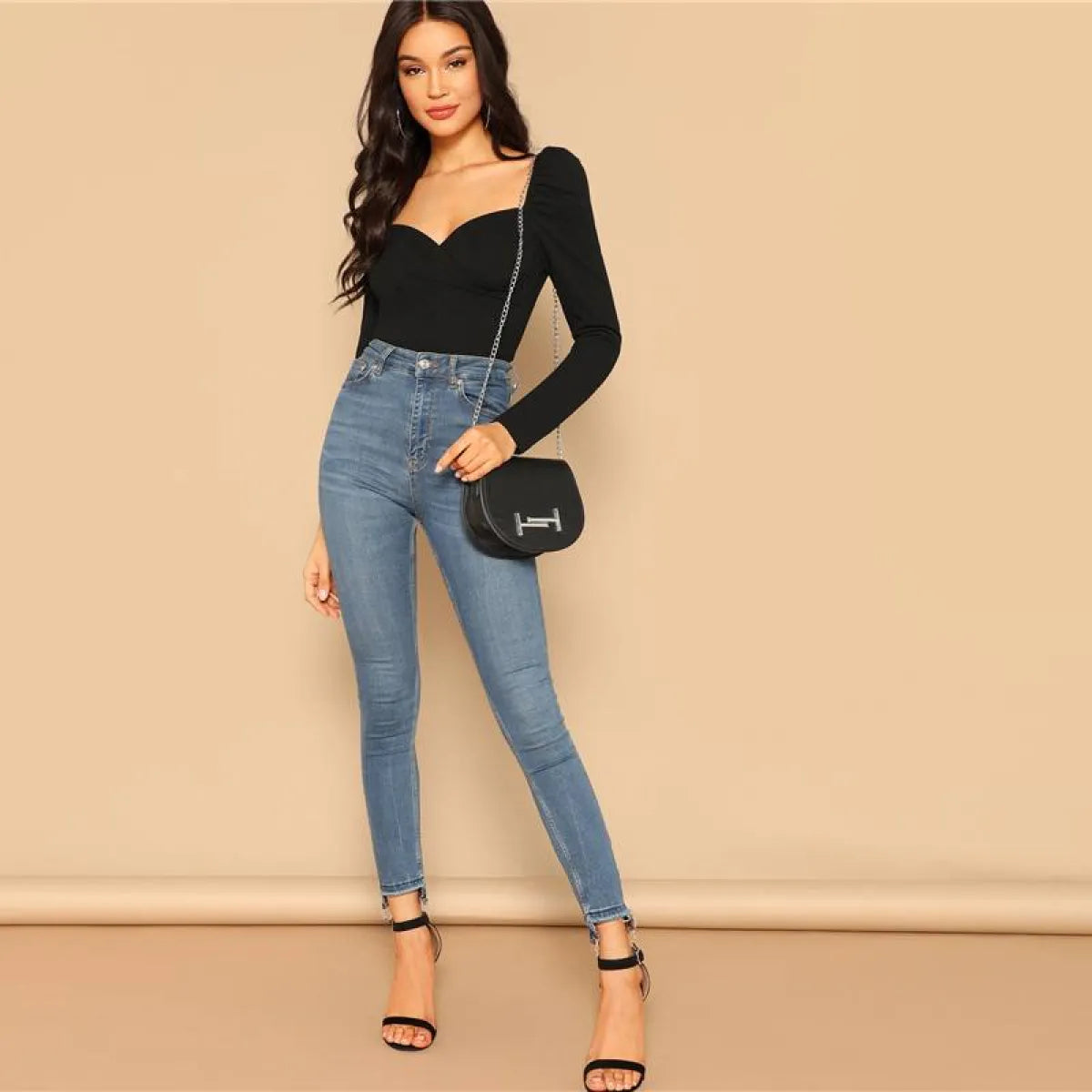 Women’s Sexy Black Heart Shaped Top - Women’s Clothing & Accessories - 5