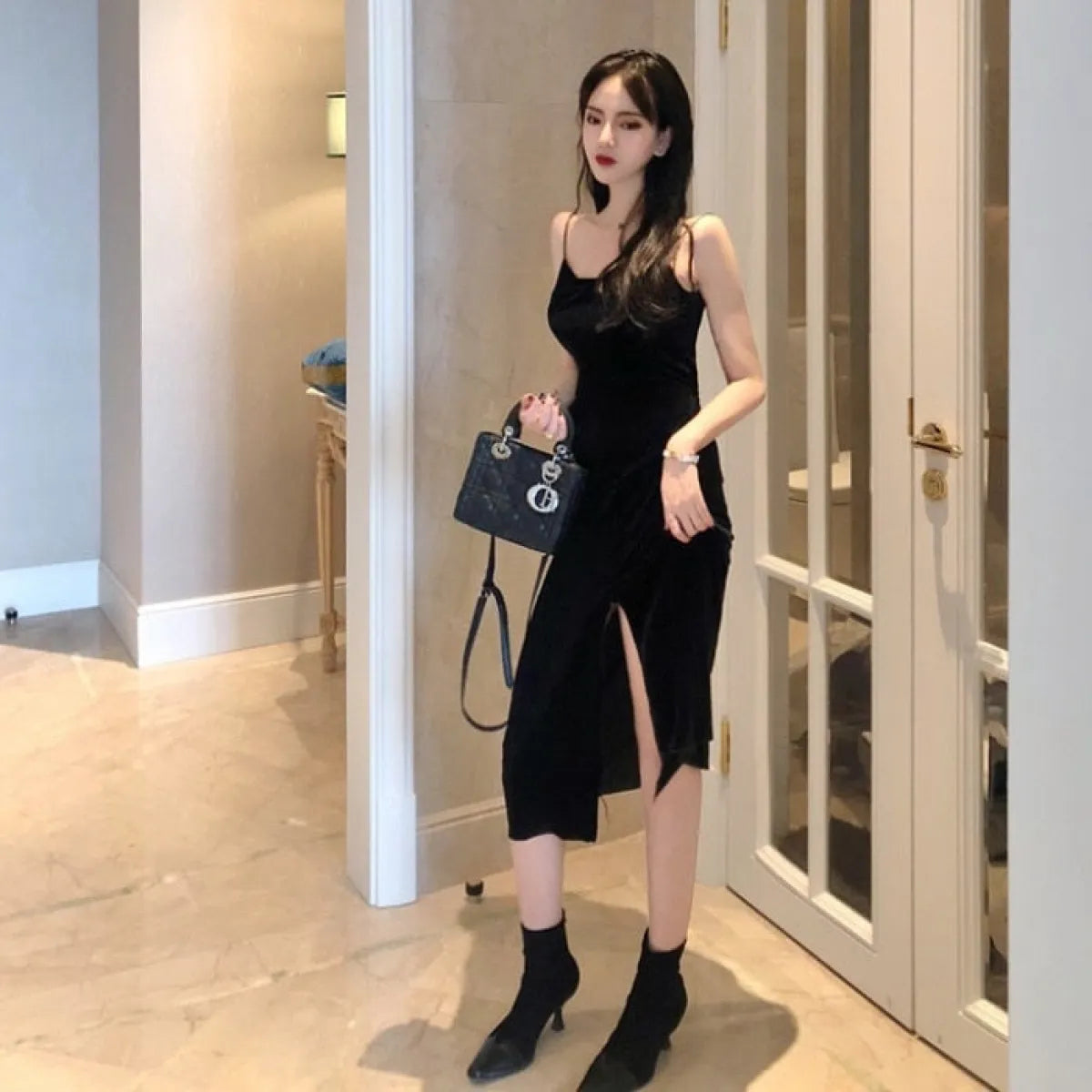 Sexy Bodycon Dress In Vintage Style - All Dresses - 3