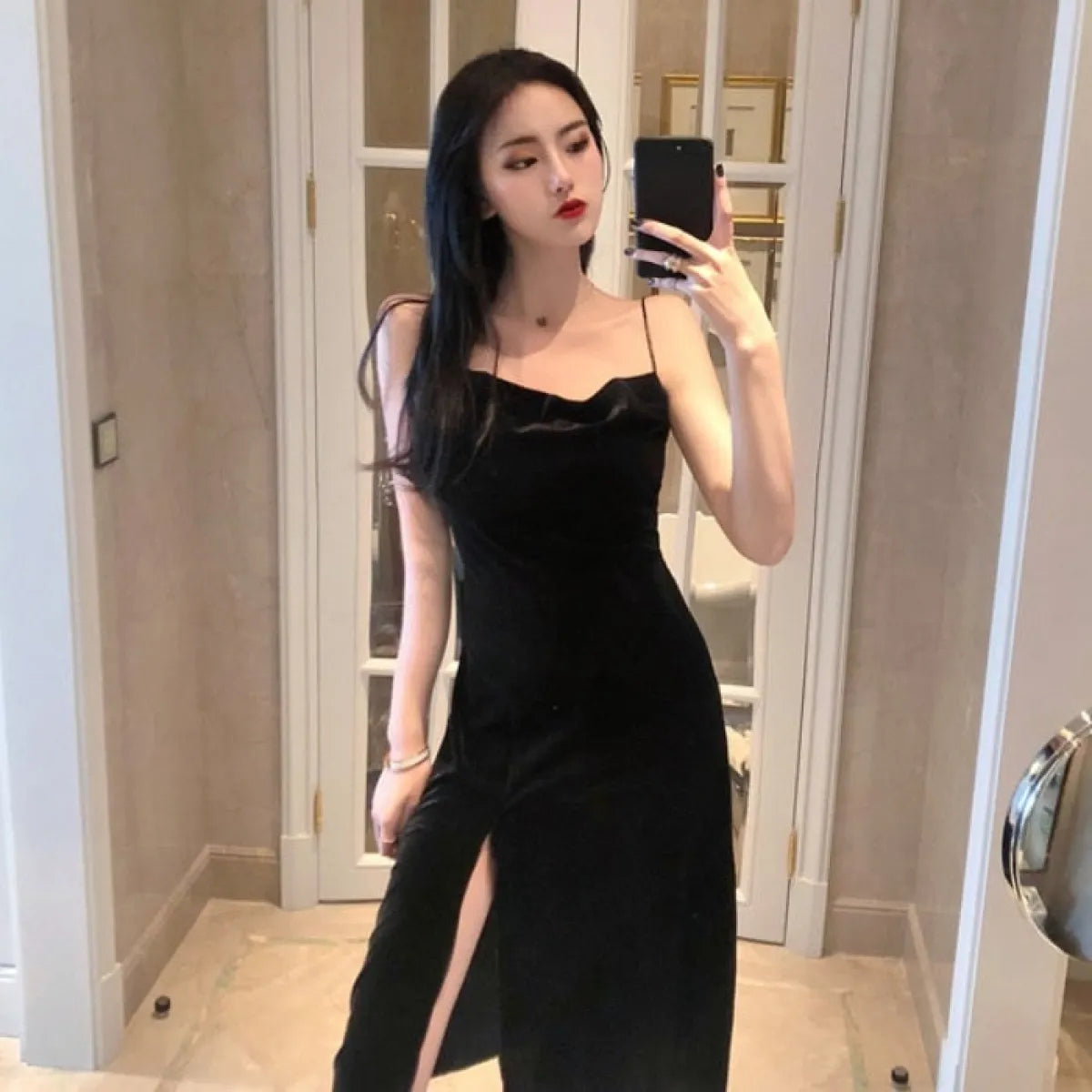 Sexy Bodycon Dress In Vintage Style - All Dresses - 5