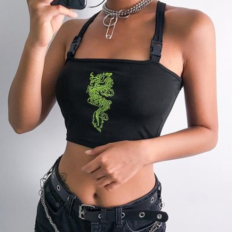 Sexy Buckle Vest Crop Top - Women’s Clothing & Accessories - Shirts & Tops - 3 - 2024