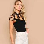 Women’s Sexy Cut-out Design Top - Women’s Clothing & Accessories - 1