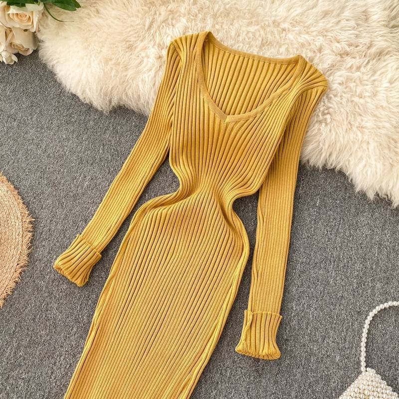 Sexy Elastic Bodycon Dress - All Dresses - Shirts & Tops - 12 - 2024