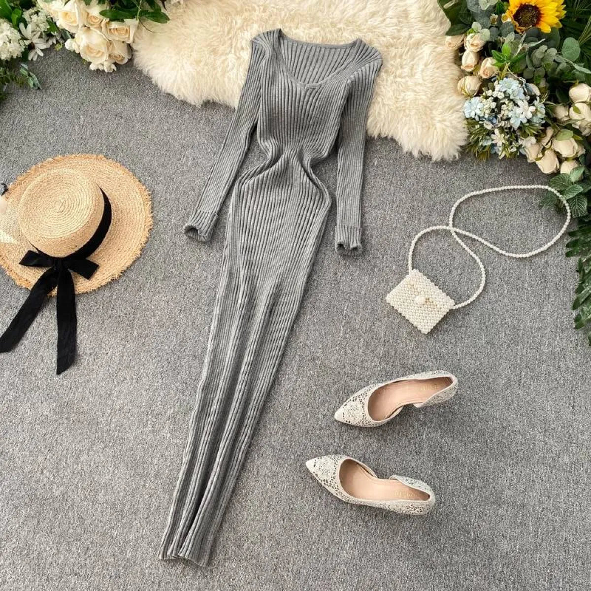 Sexy Elastic Bodycon Dress - All Dresses - 5