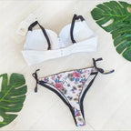 Sexy Floral Bra - Thong Set - Women’s Clothing & Accessories - 10