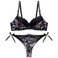 Sexy Floral Bra - Thong Set - Women’s Clothing & Accessories - 18
