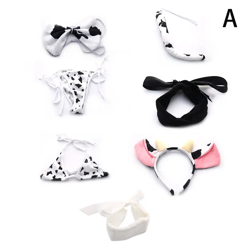 Cow Maid Lingerie Set - no stocking / One Size - Women’s Clothing & Accessories - Lingerie - 6 - 2024