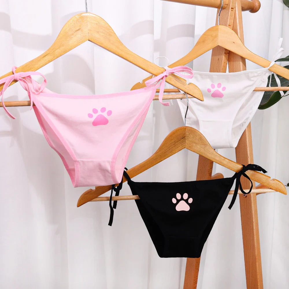 Kawaii Lace Cat Paw Bandage Panties - Sexy Lingerie - Lingerie - 5 - 2024