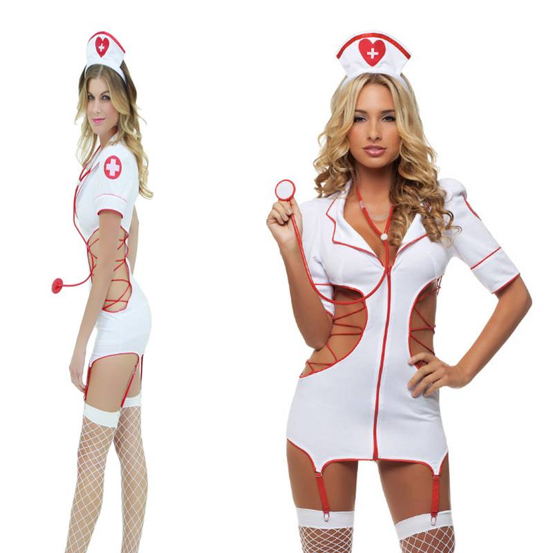 Erotic Nurse Babydoll Costume - White / One Size - Sexy Products - Costumes - 5 - 2024