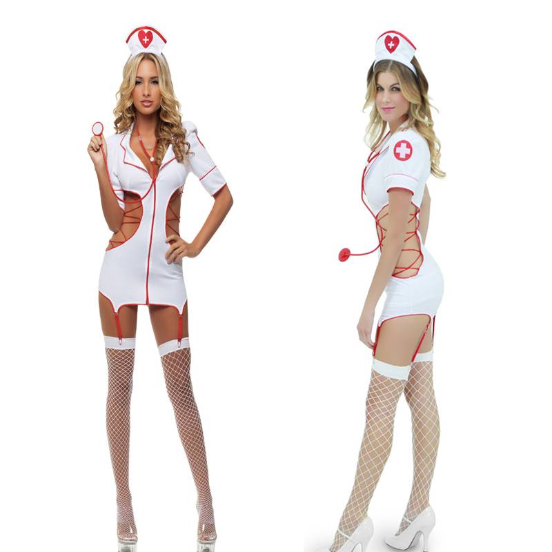 Erotic Nurse Babydoll Costume - White / One Size - Sexy Products - Costumes - 4 - 2024