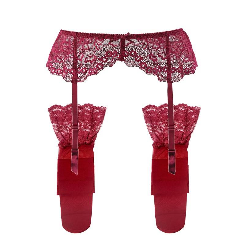 Garter Lingerie Set - Red / XL - Sexy Products - Lingerie - 16 - 2024