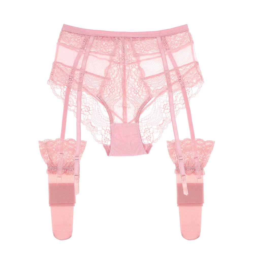 Garter Lingerie Set - Pink / XL - Sexy Products - Lingerie - 21 - 2024