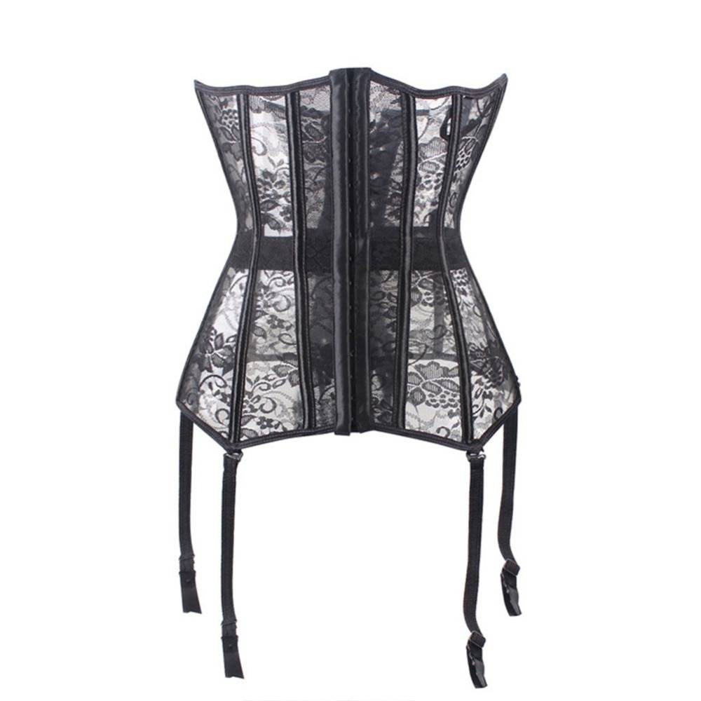 Sexy Sheer Corset Bustier With Garters - Sexy Products - Lingerie - 5 - 2024