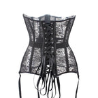 Sexy Sheer Corset Bustier With Garters - Sexy Products - 4