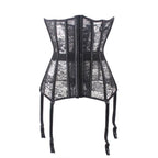 Sexy Sheer Corset Bustier With Garters - Sexy Products - 7
