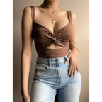 Sexy Sleeveless Crop Top - Women’s Clothing & Accessories - 11