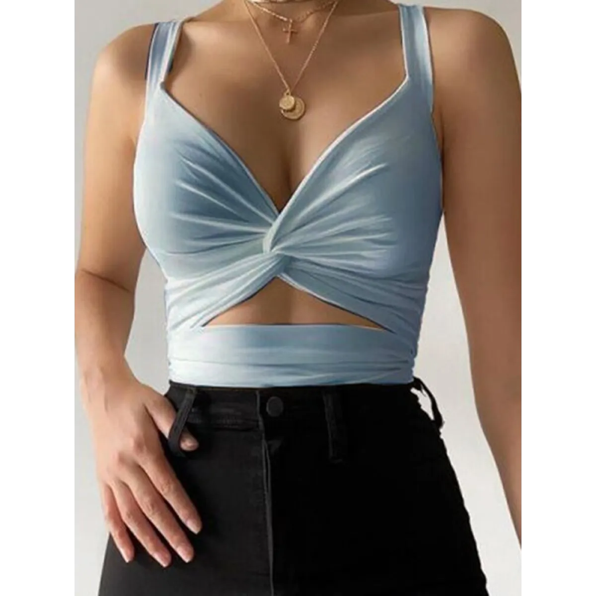 Sexy Sleeveless Crop Top - Women’s Clothing & Accessories - 17