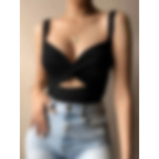 Sexy Sleeveless Crop Top - Women’s Clothing & Accessories - 3