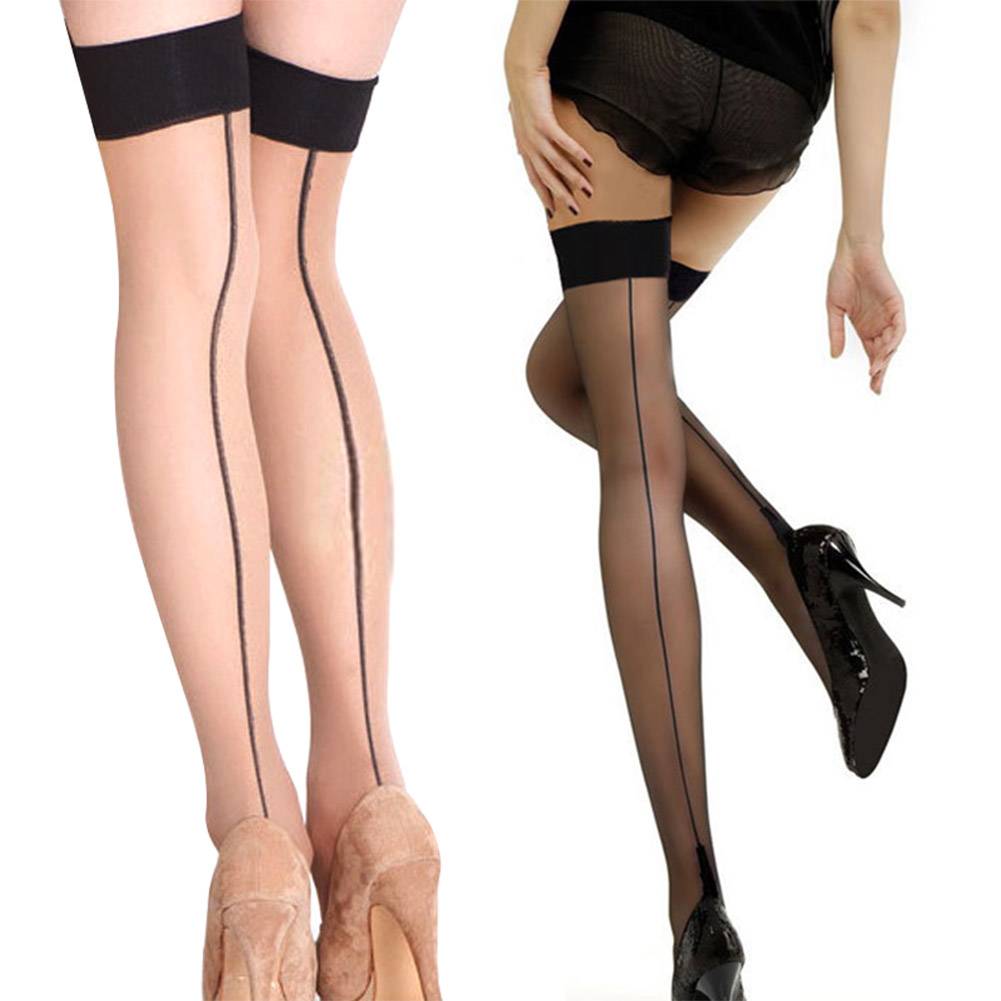 Sexy Striped Thigh High Stockings - Black - Women’s Clothing & Accessories - Shirts & Tops - 1 - 2024