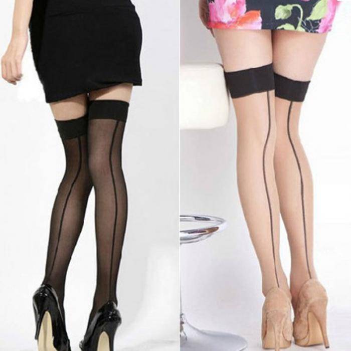 Sexy Striped Thigh High Stockings - Black - Women’s Clothing & Accessories - Shirts & Tops - 14 - 2024