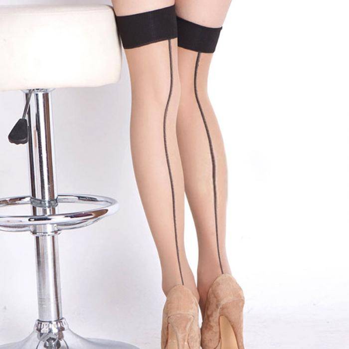 Sexy Striped Thigh High Stockings - Black - Women’s Clothing & Accessories - Shirts & Tops - 15 - 2024