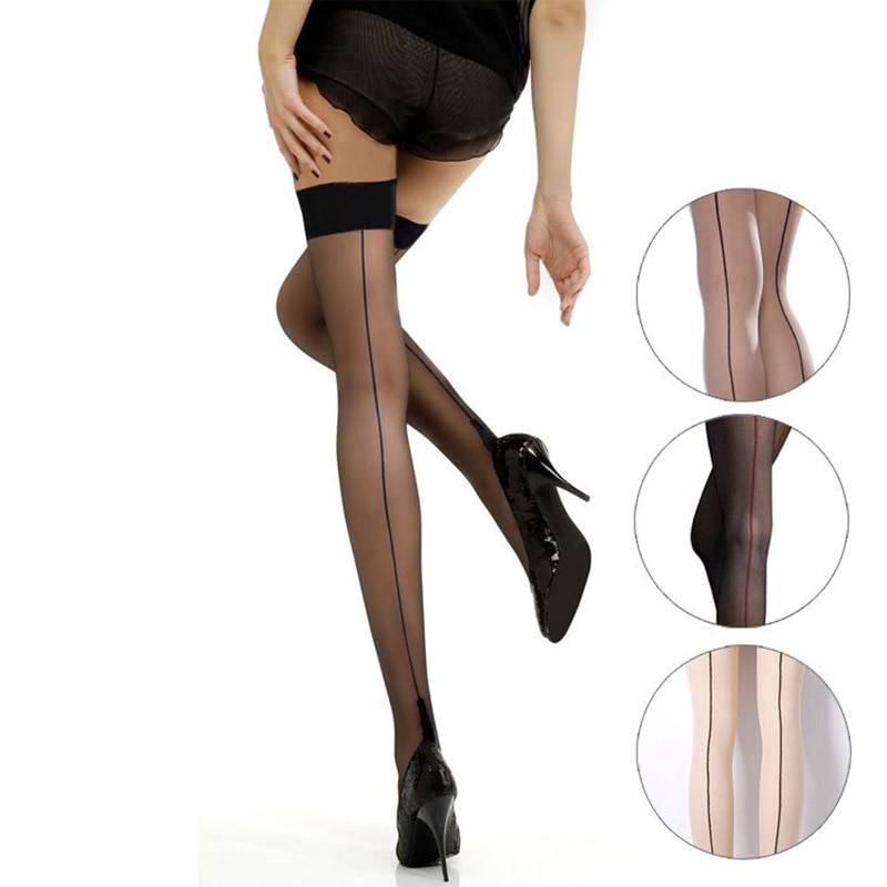 Sexy Striped Thigh High Stockings - Black - Women’s Clothing & Accessories - Shirts & Tops - 3 - 2024