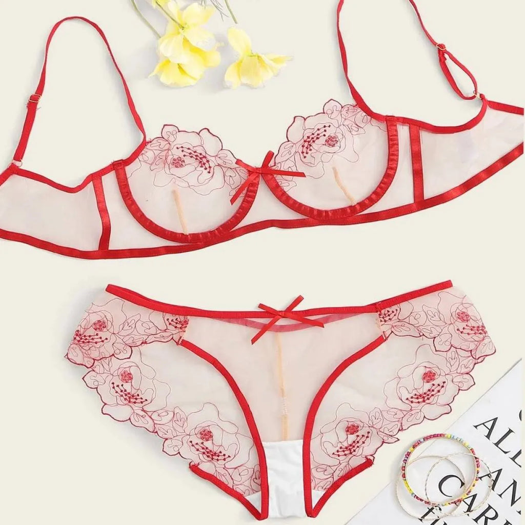 Sexy Transparent Lingerie Set - Women’s Clothing & Accessories - 8