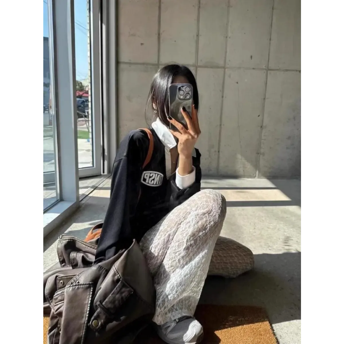 Sheer Lace Wide Leg Pants with Elastic Waist - Bottoms - Pants - 4