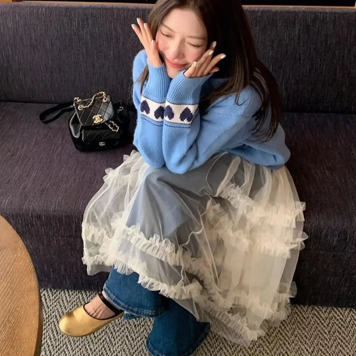 Y2K Sheer Mesh Layered Camisole Dress - All Dresses - One-Piece Dress - 4