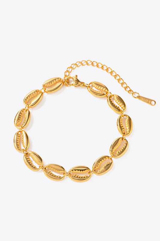 Shell Stainless Steel Bracelet - Gold / One Size - T-Shirts - Bracelets - 1 - 2024