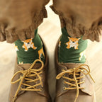 Shiba Inu Crew Socks - Kawaii Pet Animal Combed Cotton Short Socks - Socks & Hosiery - 2