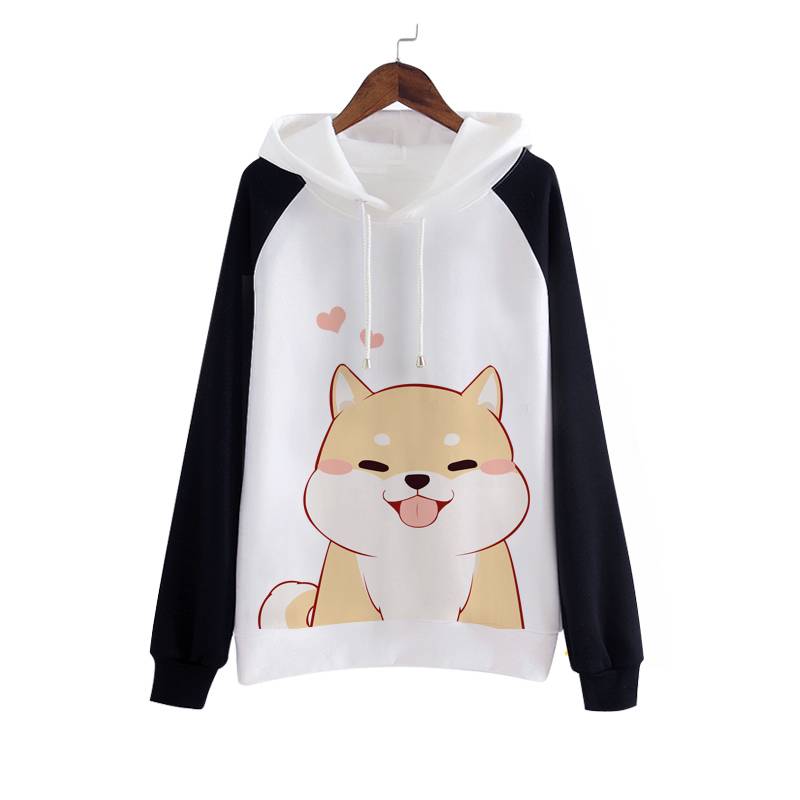 Shiba Inu Hoodie - Black / M - Women’s Clothing & Accessories - Shirts & Tops - 5 - 2024