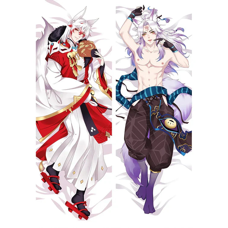 Onmyoji Sr Shikijin Dakimakura - Hugging Body Pillow - black / 34x100cm Peach Skin - Dakimakura - Clothing - 1 - 2024