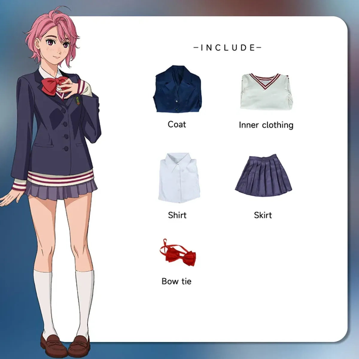 Shiratori Aira Dandadan School Cosplay Set - Anime - Cosplay - 7